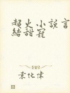 超火小说言情完结甜宠