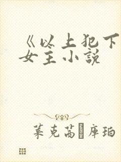 《以上犯下》双女主小说封面