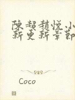 陈超赵悦小说最新更新章节免费阅读