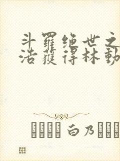 斗罗绝世之霍雨浩获得林动传承笔趣阁