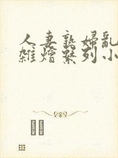 人妻熟妇乱欲大杂烩系列小说阅读