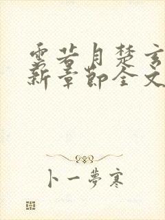 云若月楚玄辰最新章节全文免费阅读