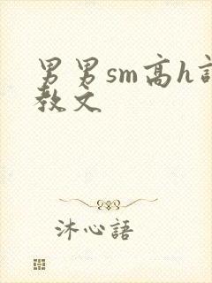 男男sm高h调教文封面