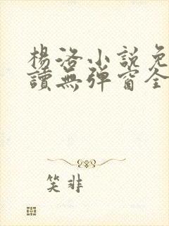 杨洛小说免费阅读无弹窗全文