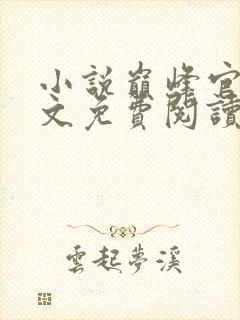 小说巅峰官路全文免费阅读