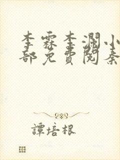 李霖李澜小说全部免费阅秦峰小说