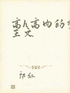 高h高肉的双男主文