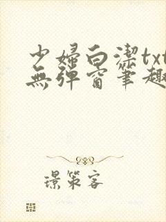 少妇白洁txt无弹窗笔趣阁