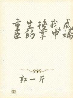 重生后我成了权臣的掌中娇完本