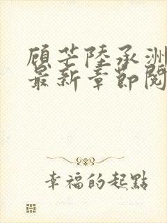 顾芒陆承洲小说最新章节阅读