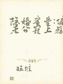 隐婚蜜爱:偏执老公宠上瘾电子书