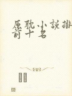 原耽小说排行榜前十名