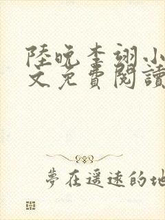 陆晚李翊小说全文免费阅读无弹窗