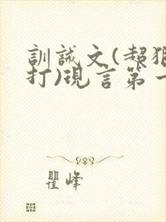 训诫文(超狠罚打)现言第一视角