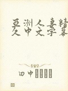 亚洲人妻精品久久中文字幕