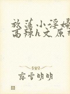 放荡小淫妇h文高辣h文原神