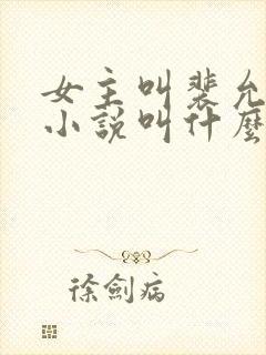 女主叫裴允歌的小说叫什么名字封面