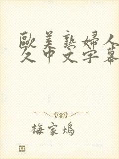 欧美熟妇人妻久久中文字幕