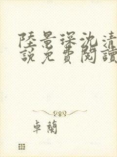 陆景琛沈清欢小说免费阅读最新章节