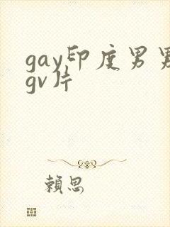 gay印度男男gv片