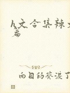 h文合集辣文短篇