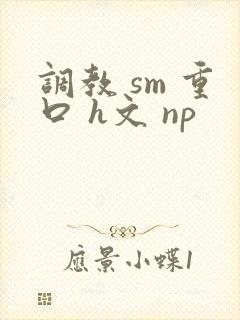 调教 sm 重口 h文 np