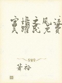 官场之风流医少吴跃民免费阅读