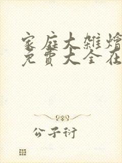 家庭大杂烩小说免费大全在线阅读