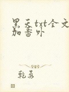 黑天txt全文加番外