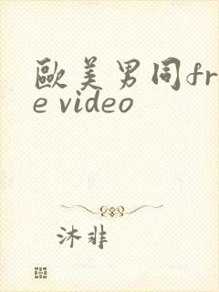 欧美男同free video