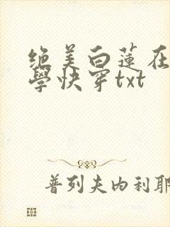 绝美白莲在线教学快穿txt