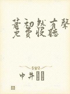 萧初然有声小说免费收听