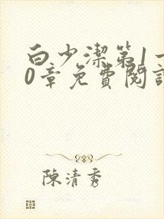 白少洁第1一40章免费阅读封面