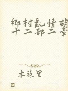 乡村乱情胡秀英十二部二章封面