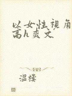 以女性视角写的高h爽文