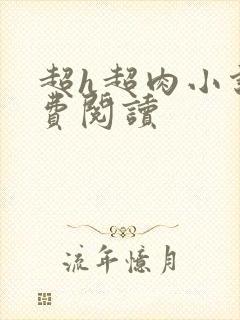 超h超肉小说免费阅读