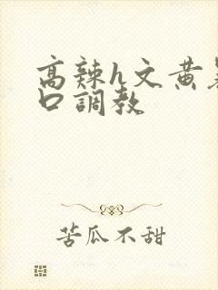 高辣h文黄暴粗口调教