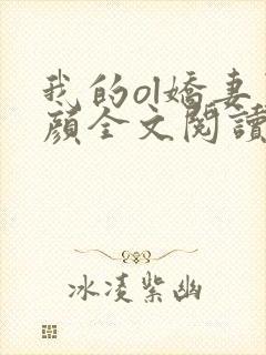 我的ol娇妻夏颜全文阅读封面