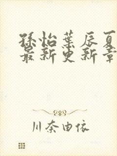 孙怡叶辰夏若雪最新更新章节免费阅读