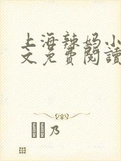 上海辣妈小说全文免费阅读最新章节