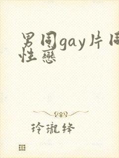 男同gay片同性恋