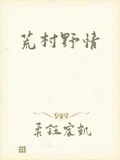 荒村野情封面