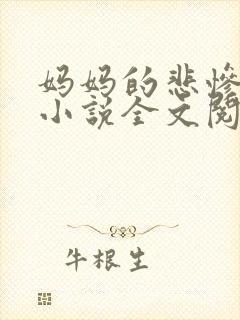 妈妈的悲惨人生小说全文阅读
