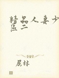 精品人妻少妇一区二