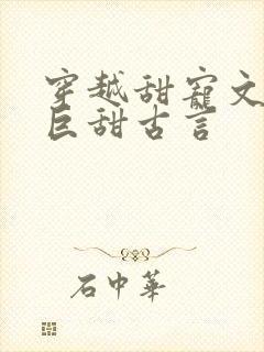 穿越甜宠文推荐巨甜古言