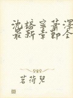 沈榕宁萧泽小说最新章节全文阅读