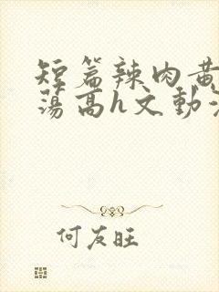 短篇辣肉黄辣放荡高h文动漫