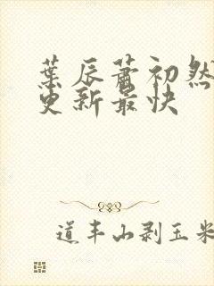 叶辰萧初然免费更新最快