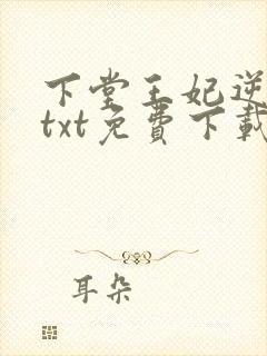 下堂王妃逆袭记txt免费下载