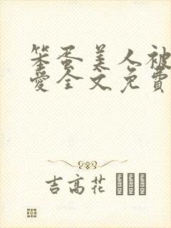 笨蛋美人被强制爱全文免费阅读全文封面